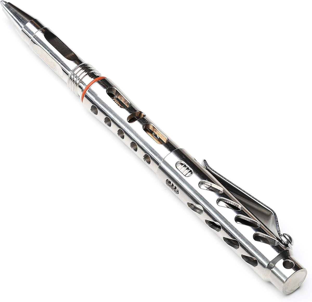 Titanium Tactical Pen with Tungsten Tip and Fisher Ink D5288