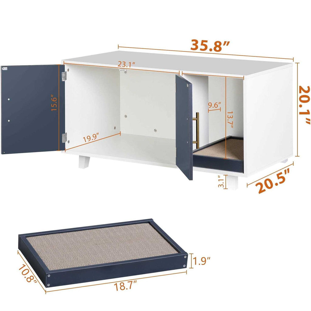 35.8”l x 20”W Cat Litter Box Enclosure I495