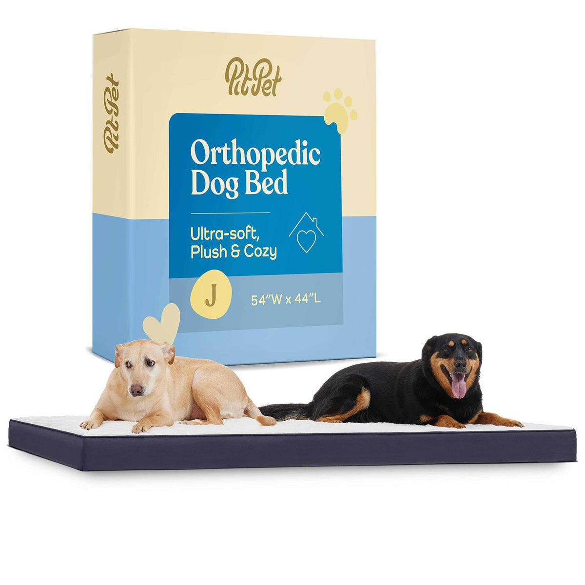 Orthopedic Large Dog Bed with Sherpa Top X776
