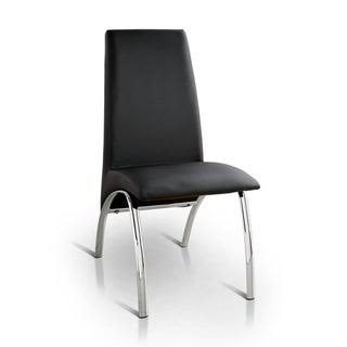 Black Faux Leather Arched Dining Chair (Set of 2) V954313