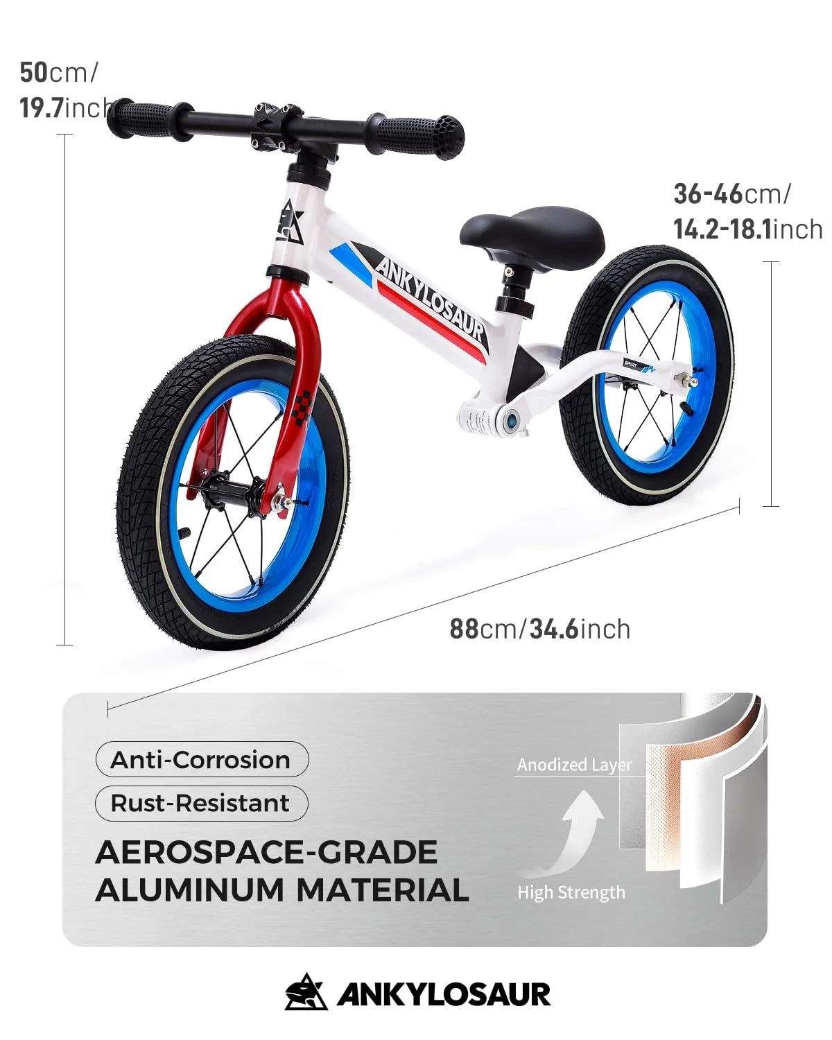 Balance Bike with Adjustable Seat Height F822