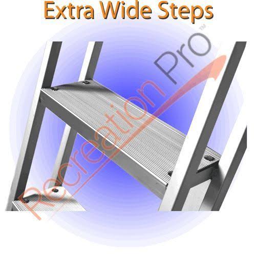 Heavy Duty Aluminum 4 Step Removable Boarding Ladder E241483