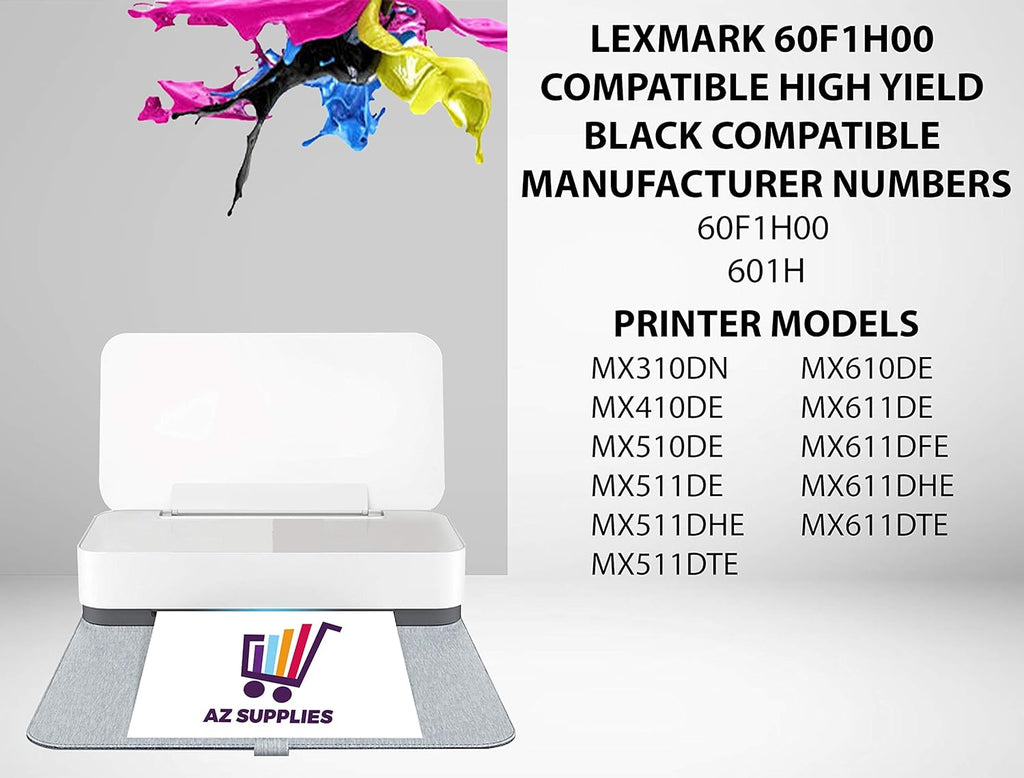 Compatible High Yield Black Toner Cartridge 2 Pack U744