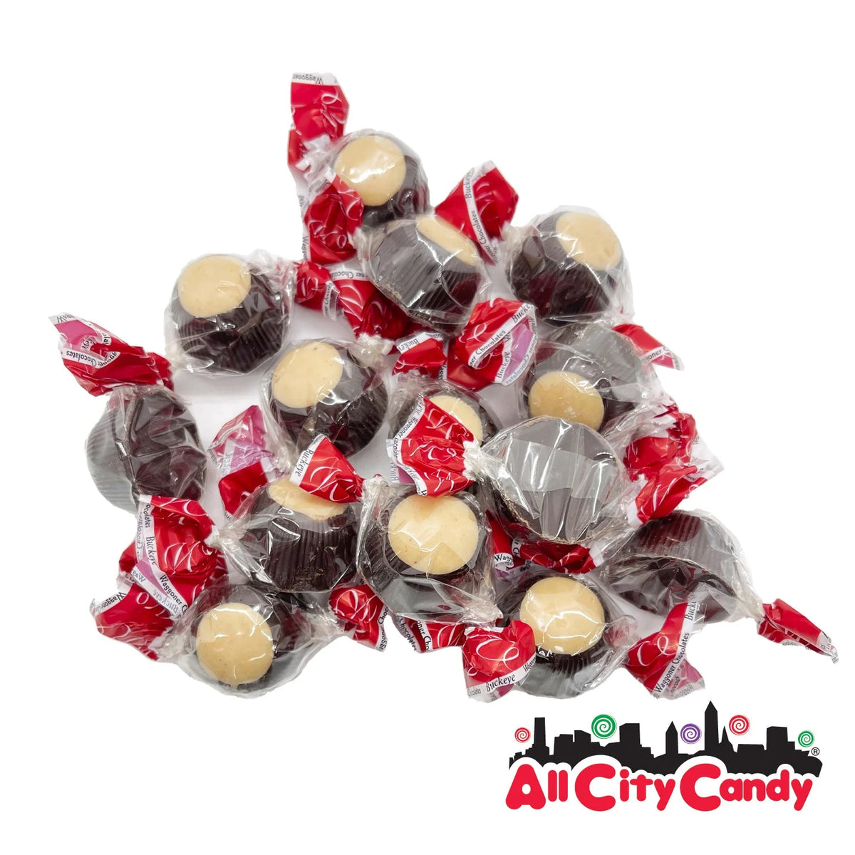 Dark Chocolate & Peanut Butter Buckeye Candy Bulk Bags H82344