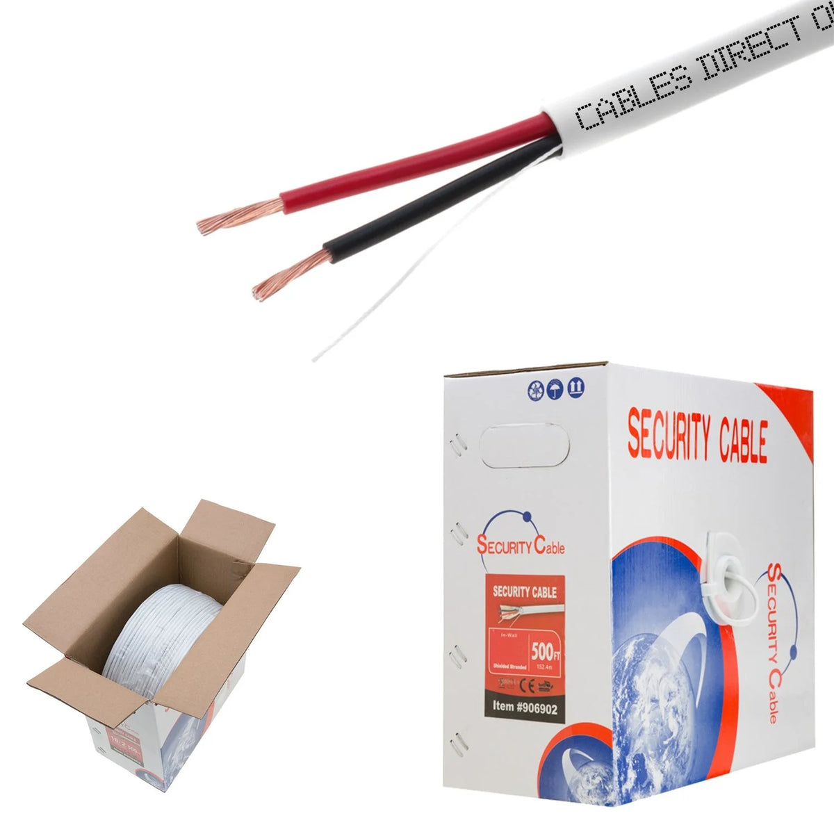 18/2 Shielded Stranded 500ft Alarm Wire I283318
