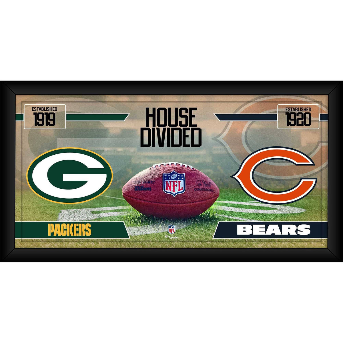 Framed Football Collage N9425