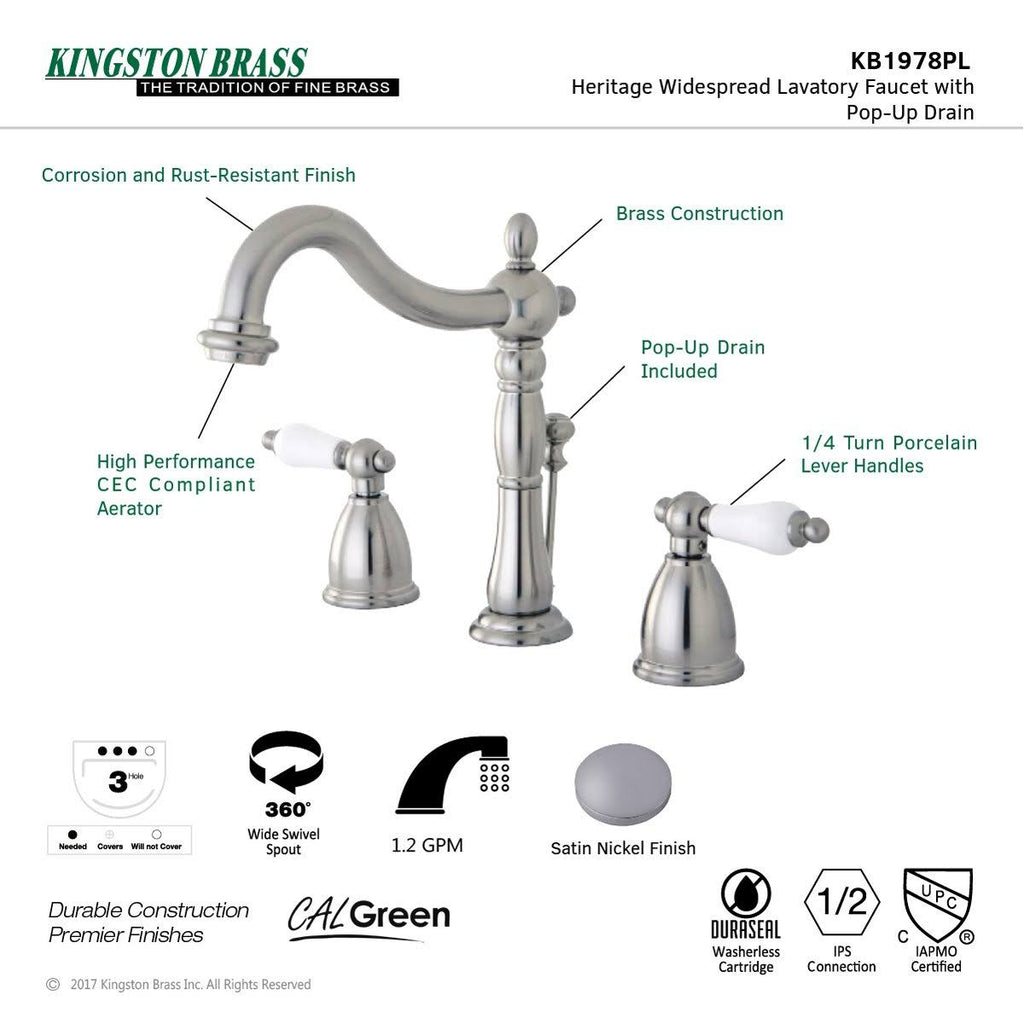 Antique Brass Widespread Bathroom Faucet E252913