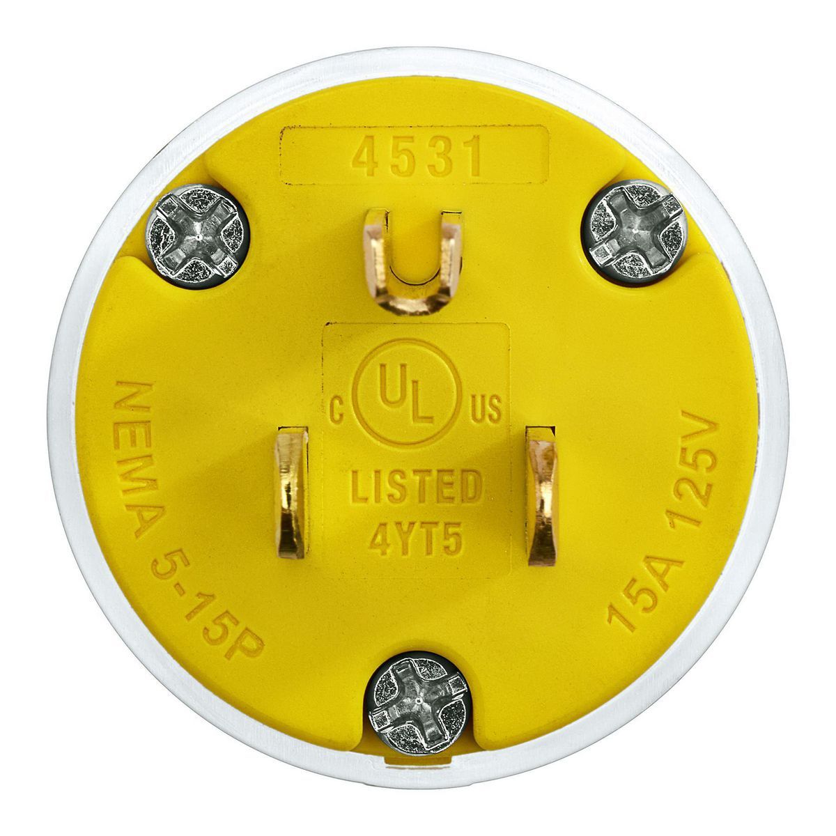 125V 15 Amp 12-18 AWG Male Plug O129