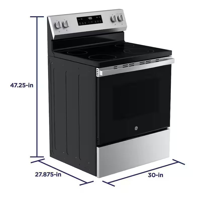 4 Element Free-Standing Electric Range in Stainless Steel K4004