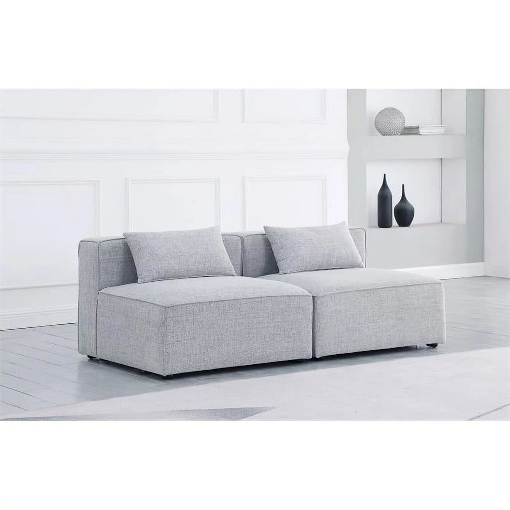 Grey Linen Modular Sofa C836