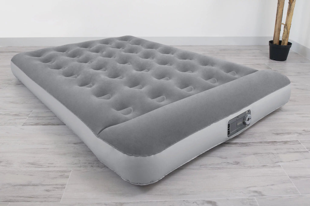 12" Gray Air Mattress with Built-in Pump G109