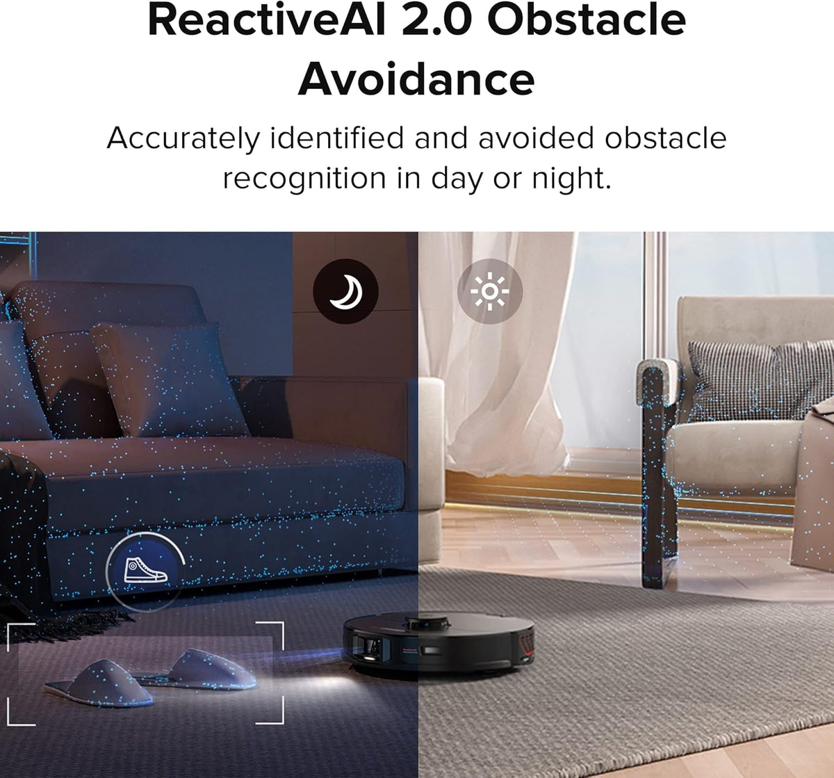 Robot Vacuum and Sonic Mop with 5100Pa Suction J11533