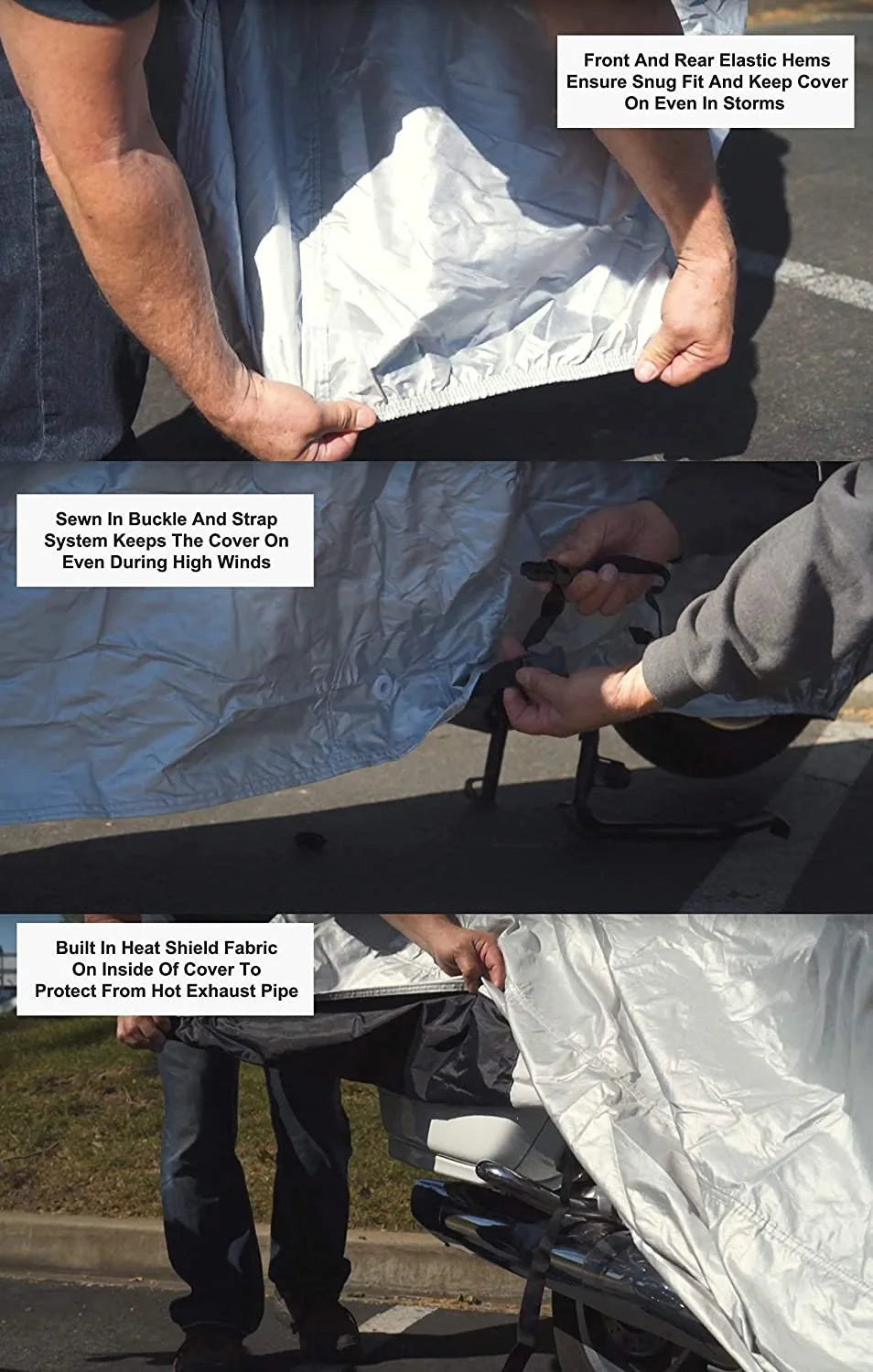 Trike Cover with Reinforced Securing Straps and Storage Bag E12551