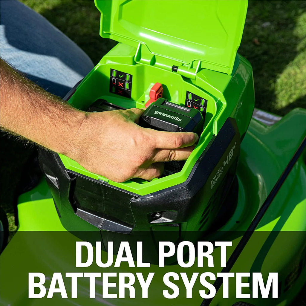19 Brushless Push Lawn Mower with Batteries and Charger I477867