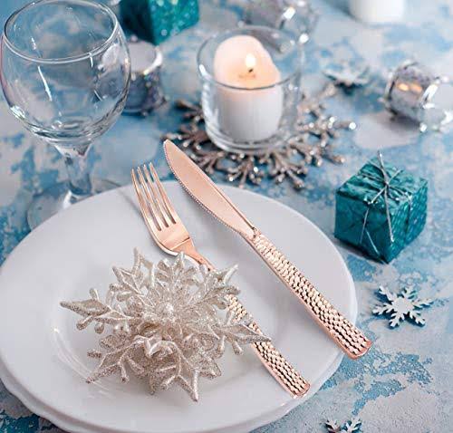 Rose Gold Silverware Disposable Flatware I83795