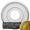 12 1/2x22OD x 3 7/8x22ID x 3/4x22P Ceiling Medallion, Hand-Painted Iridescent Gold P7964