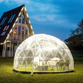 9.5ft PVC Geodesic Dome Bubble Tent with Door and Windows G814598