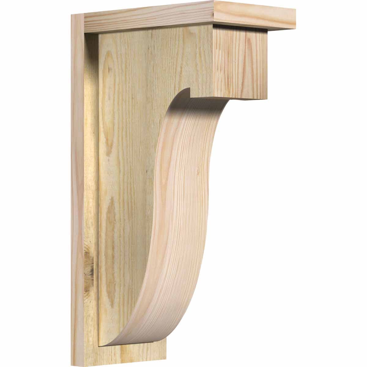 Douglas Fir Corbel with Backplate R4167