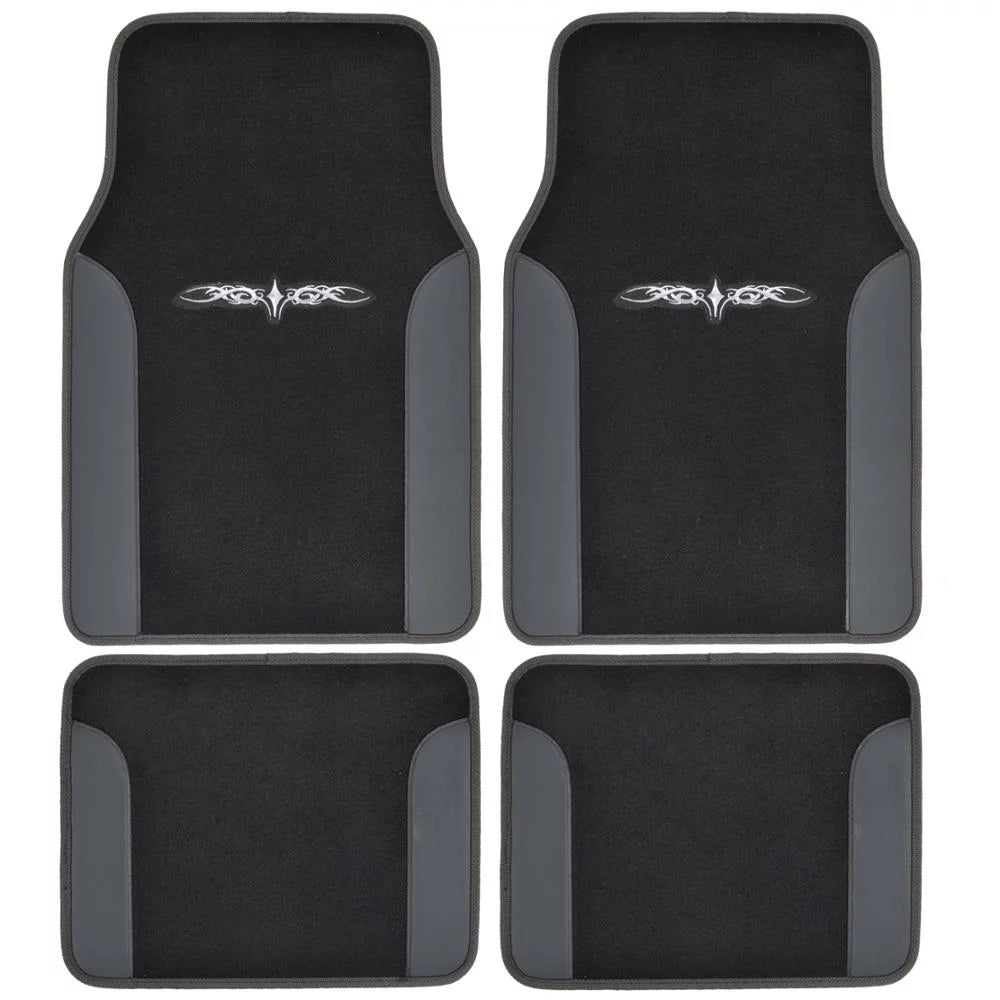 Car Seat Covers with Floor Mats and Steering Wheel Cover Full Set P406