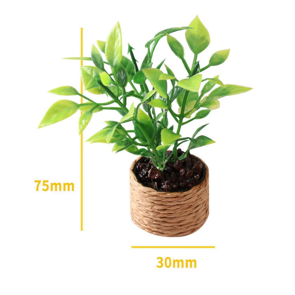 1:12 Scale Miniature Potted Plant Scenery Supplies R285
