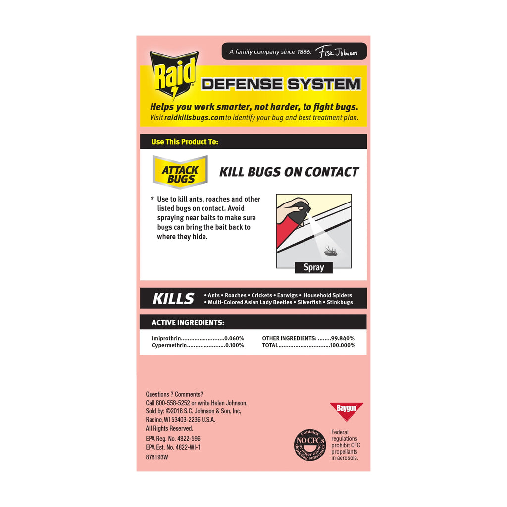 Fragrance-Free Insect Killer Spray 20 oz 2 Count R541