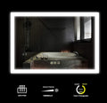 Wall Mounted LED Lighted Bathroom Mirror with Dimmer Touch Switch, Anti Fog, IP44 Waterproof, 3000K Warm White, 4000K Neutral White, 6500K Cool White, CRI>90, Vertical and Horizontal Installation E795