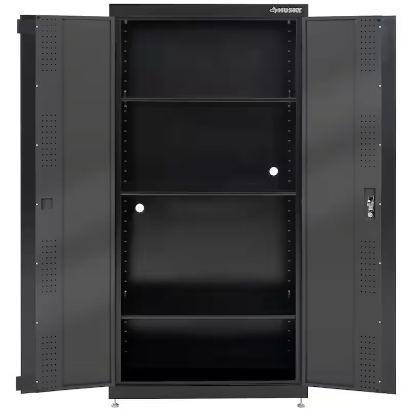 Black and Gray Welded Steel Floor Cabinet N927829