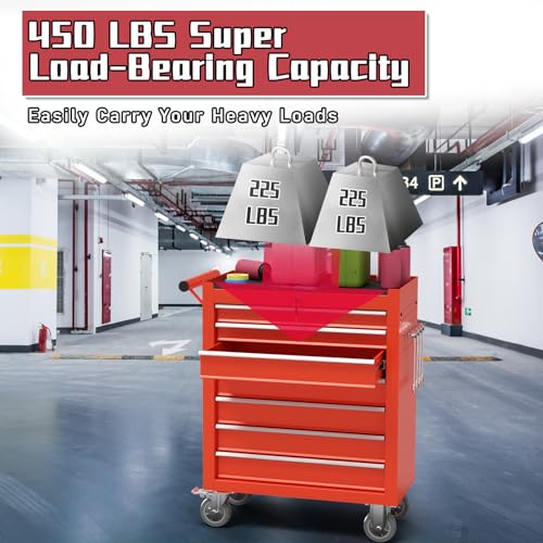 7-Drawer Metal Rolling Tool Chest with Wheels and Locking B954