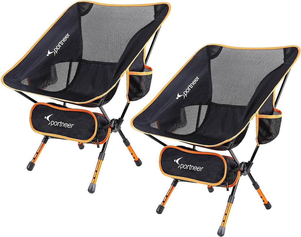 Camping Chair 2 Pack Ultralight Compact Folding Chair with Carry Bags W942192