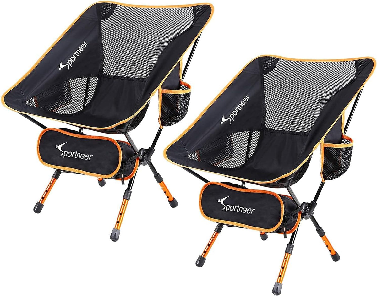 Camping Chair 2 Pack Ultralight Compact Folding Chair with Carry Bags W942192