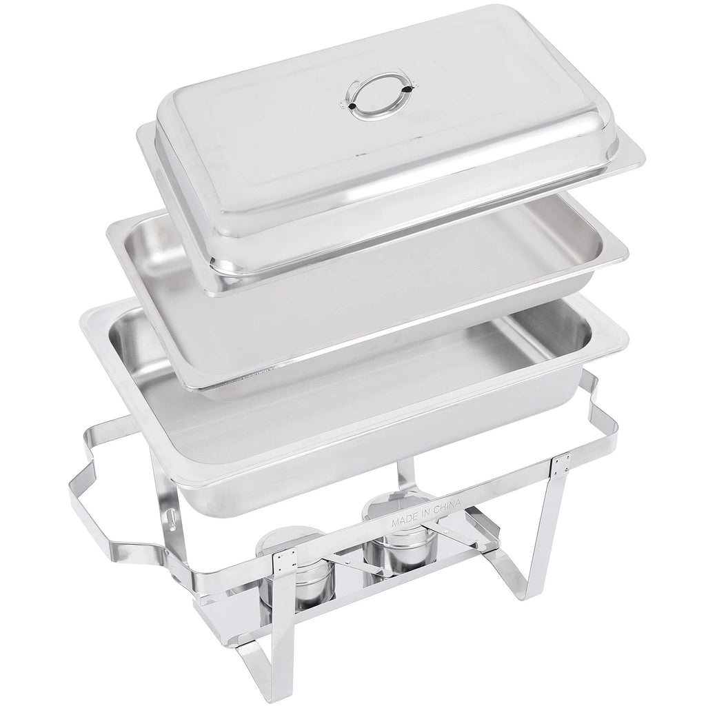 4 Pack 8QT Stainless Steel Chafing Dish Set K469