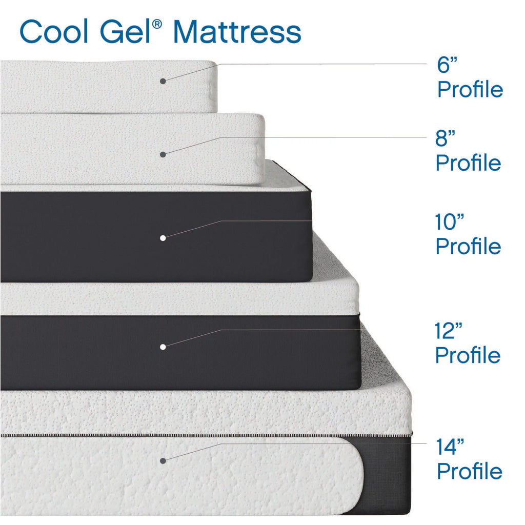 Queen Gel Memory Foam Mattress with 2 Pillows Z25915