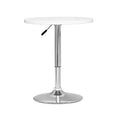 White Adjustable Height Pub Table W58695