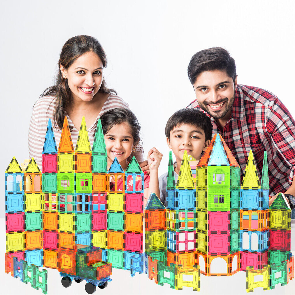 100 Piece Magnet Tiles Set with Clickins and Windows G205717