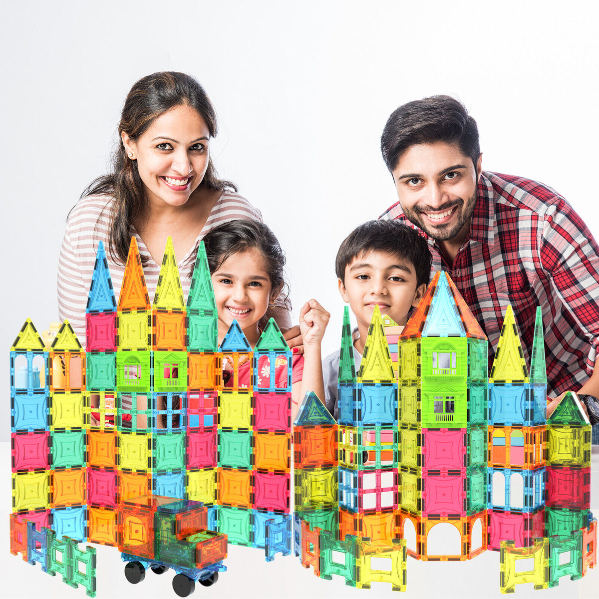 100 Piece Magnet Tiles Set with Clickins and Windows G205717