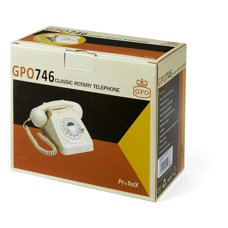 Ivory White Rotary Dial Telephone H117981