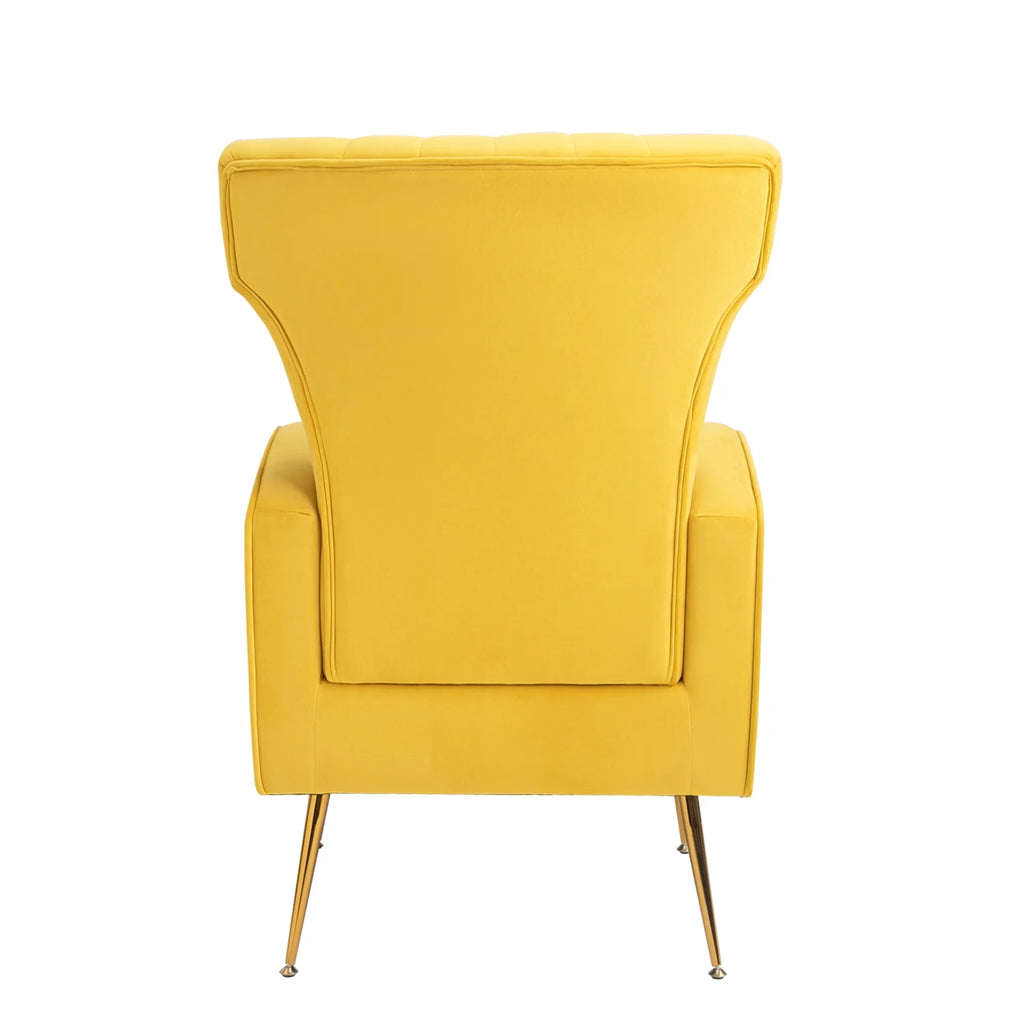 Velvet Wingback Accent Chair with Gold Legs P780