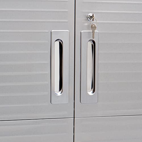 Solid Steel Lockable Metal Storage Cabinet with Adjustable Shelves U4473