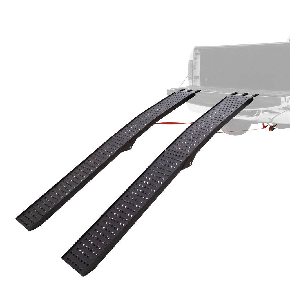 Arched Aluminum Dual Runner Folding ATV Ramps E860