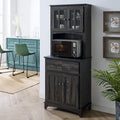 Microwave Storage Stand with Double Door Cabinets S374730