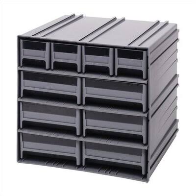 10 Drawer Interlocking Storage Cabinet Ivory Q34105