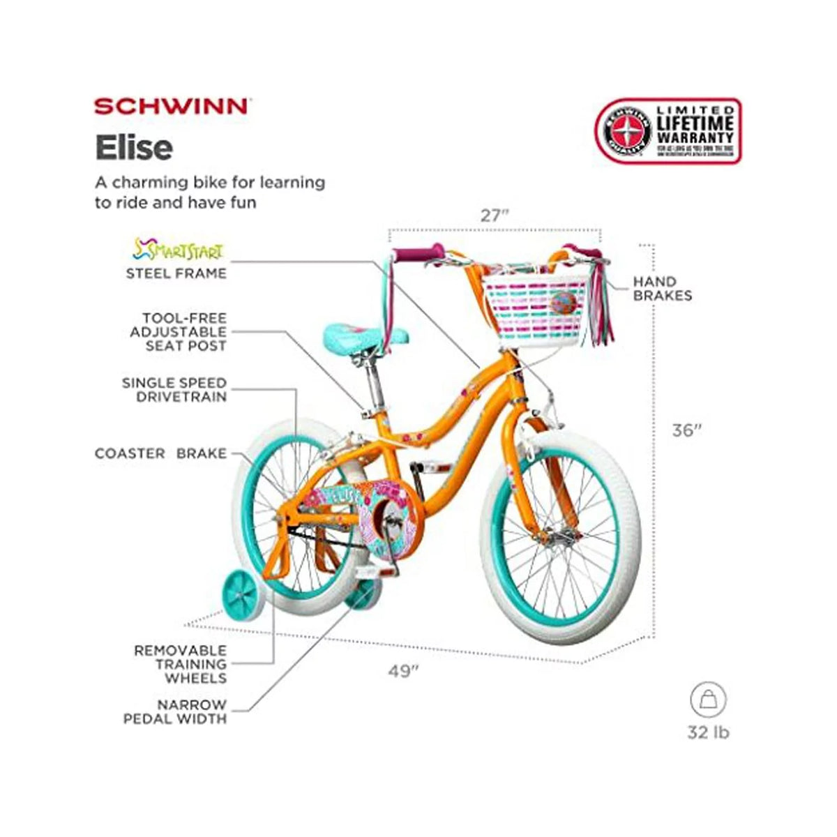 18 in. Girls Bicycle C561842