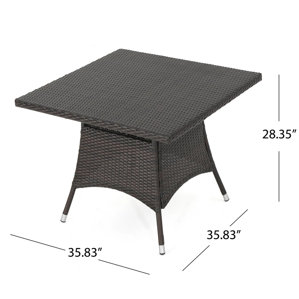 Outdoor Wicker 5 Piece Dining Set with Cushion J11162