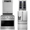 36 Gas Range, Refrigerator, Dishwasher and Wine Cooler H13134