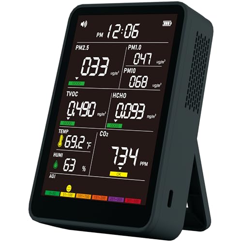 Indoor Air Quality Monitor with AQI Beep Alarms K26730