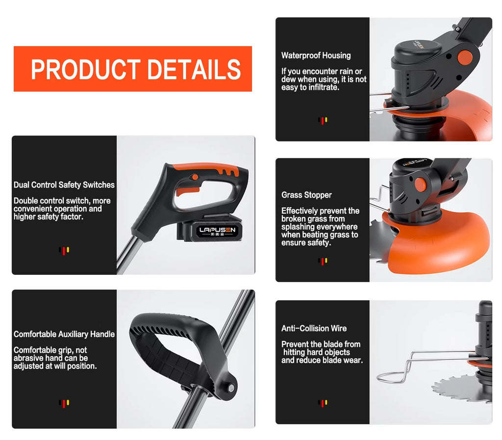 Cordless String Trimmer & Edger with Battery and Charger L168
