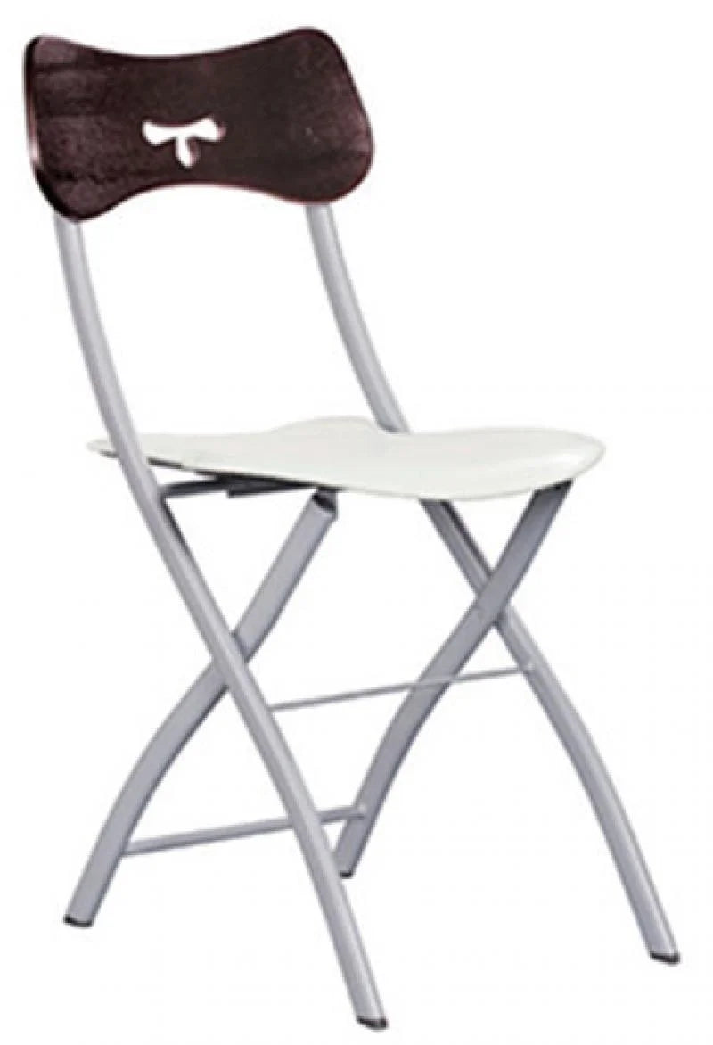 Glass Top Table & White Finish Chairs Dining Set 5Pcs M953575