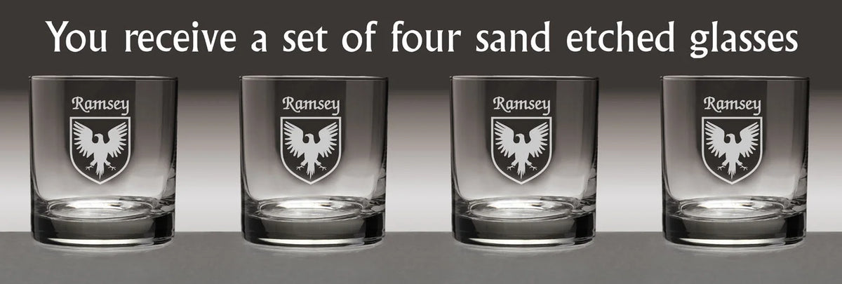 Irish Coat of Arms Tumbler Glasses Set of 4 L84647