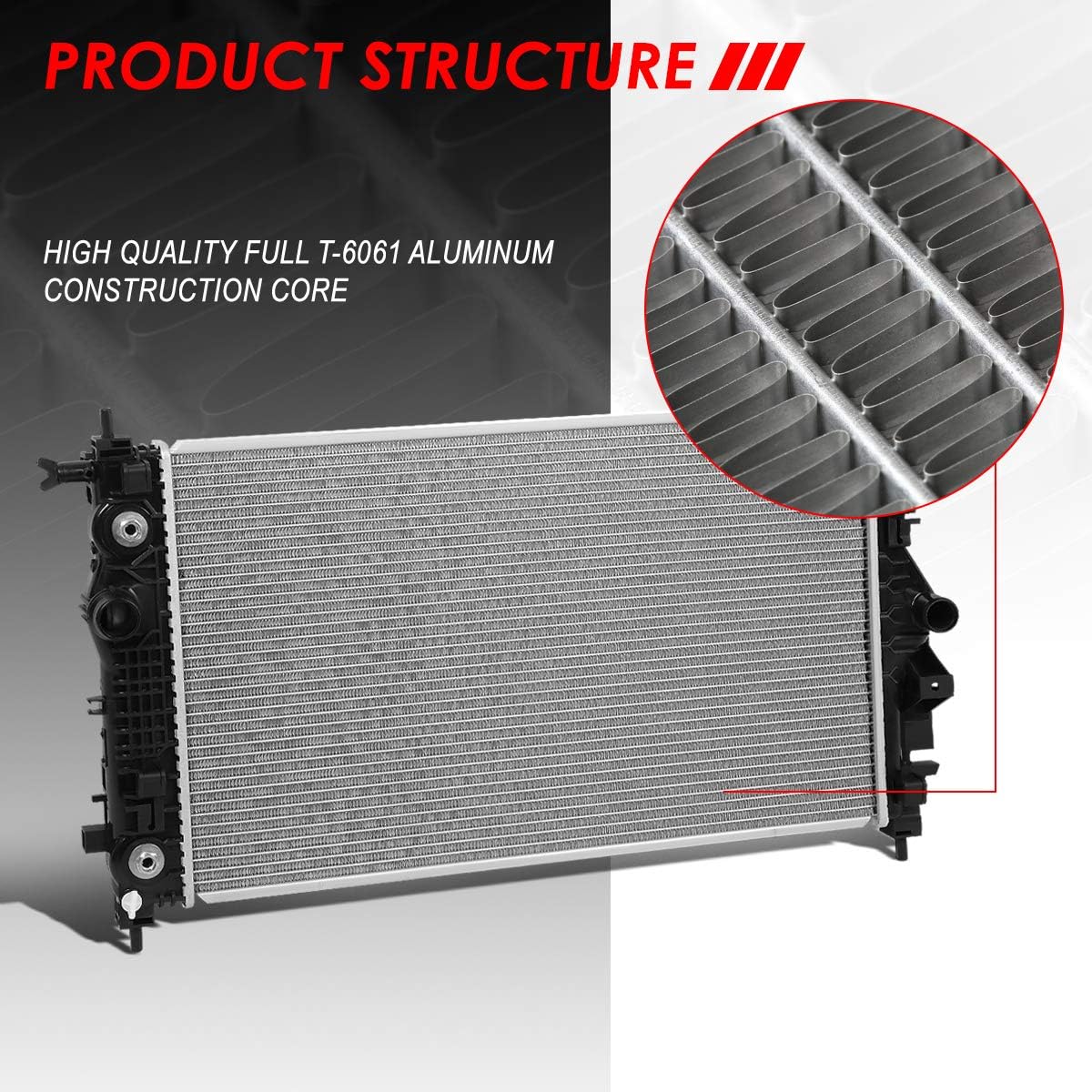 1-Row Cooling Radiator Aluminum Core Pack of 2 R216193
