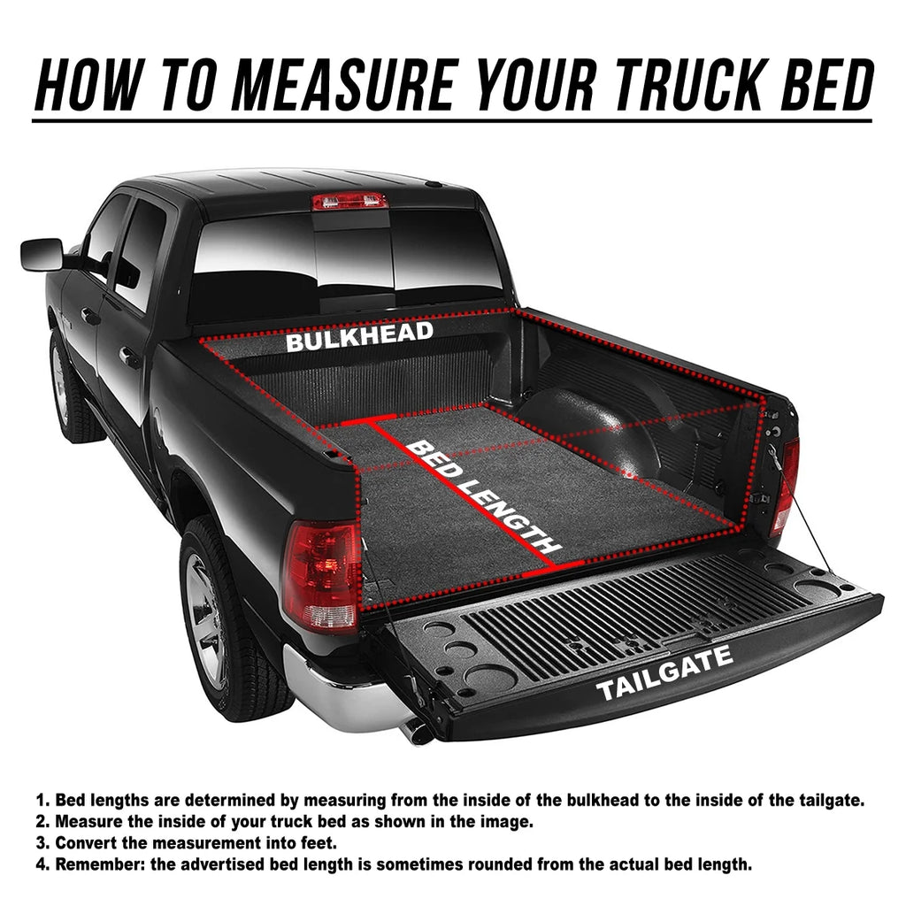 Adjustable Tri-Fold Soft Top Tonneau Cover W857871
